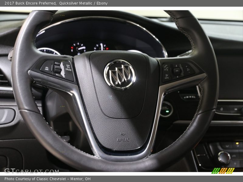 Quicksilver Metallic / Ebony 2017 Buick Encore Preferred