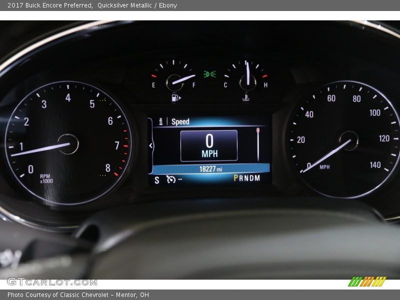 Quicksilver Metallic / Ebony 2017 Buick Encore Preferred