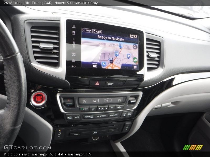 Modern Steel Metallic / Gray 2018 Honda Pilot Touring AWD