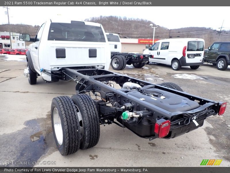 Bright White / Diesel Gray/Black 2021 Ram 5500 Tradesman Regular Cab 4x4 Chassis