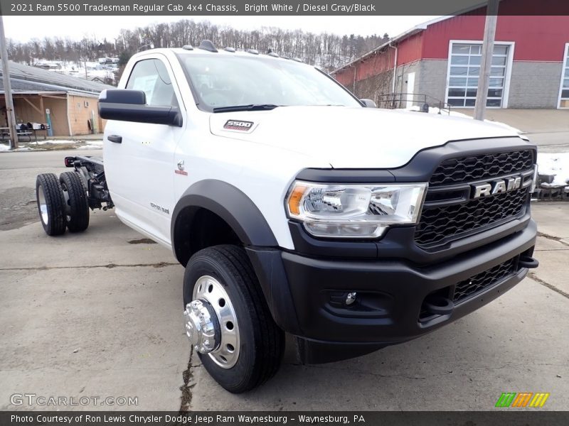 Bright White / Diesel Gray/Black 2021 Ram 5500 Tradesman Regular Cab 4x4 Chassis