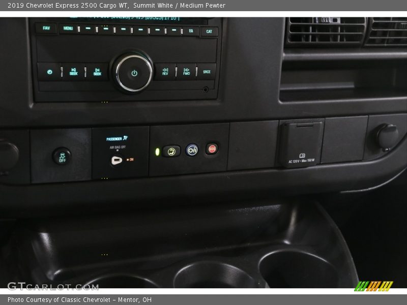 Summit White / Medium Pewter 2019 Chevrolet Express 2500 Cargo WT