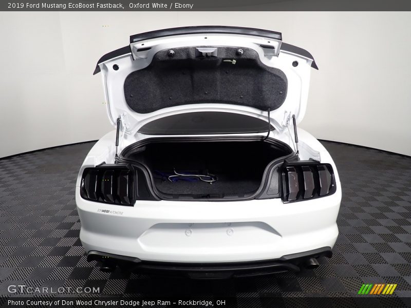 Oxford White / Ebony 2019 Ford Mustang EcoBoost Fastback