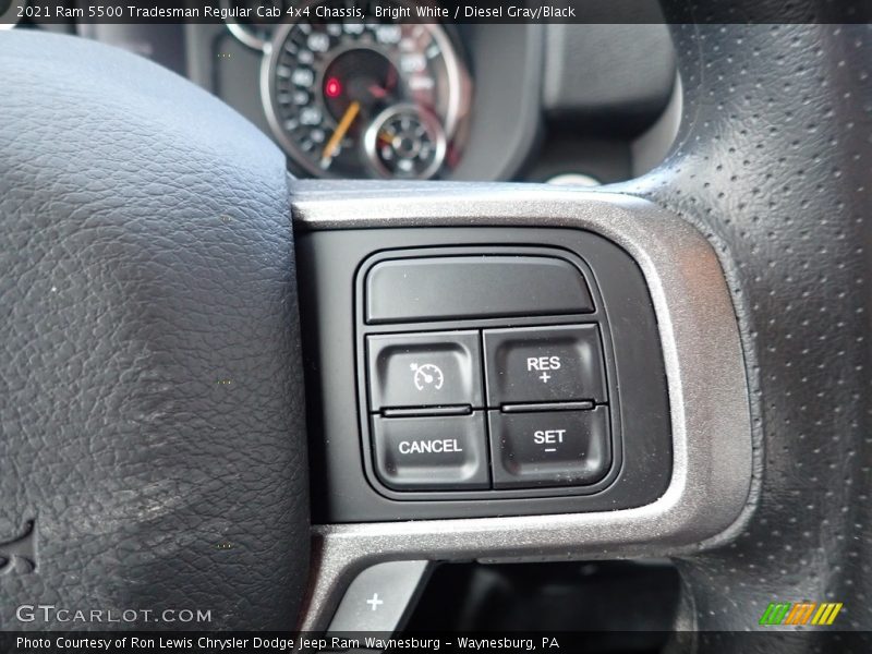  2021 5500 Tradesman Regular Cab 4x4 Chassis Steering Wheel