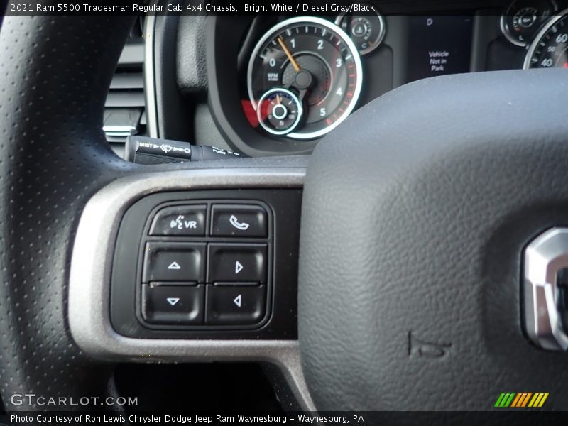  2021 5500 Tradesman Regular Cab 4x4 Chassis Steering Wheel