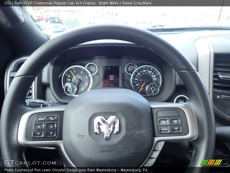  2021 5500 Tradesman Regular Cab 4x4 Chassis Steering Wheel