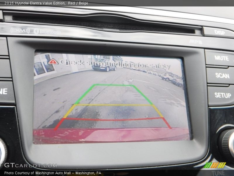 Red / Beige 2016 Hyundai Elantra Value Edition