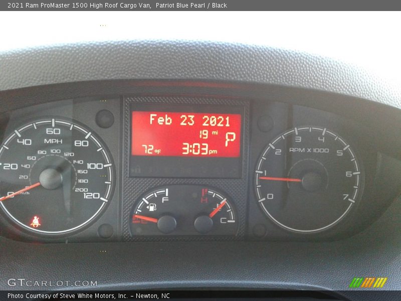 2021 ProMaster 1500 High Roof Cargo Van 1500 High Roof Cargo Van Gauges