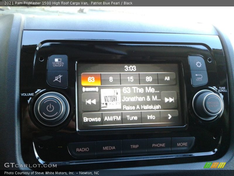 Controls of 2021 ProMaster 1500 High Roof Cargo Van