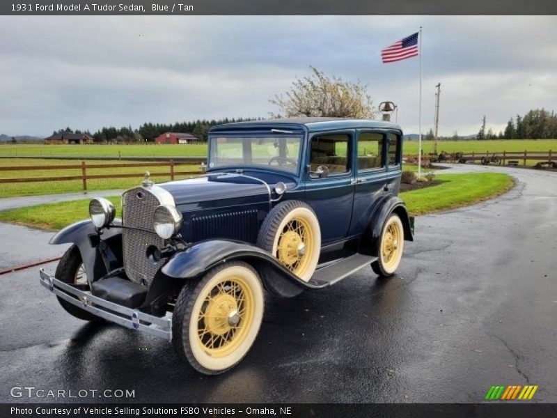 Blue / Tan 1931 Ford Model A Tudor Sedan