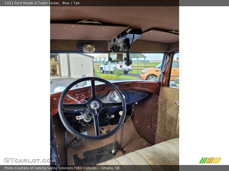 Blue / Tan 1931 Ford Model A Tudor Sedan
