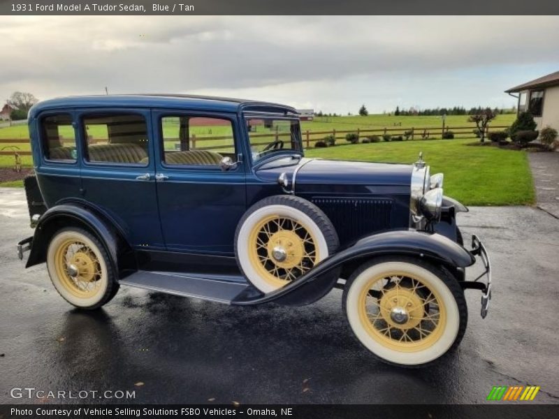 Blue / Tan 1931 Ford Model A Tudor Sedan