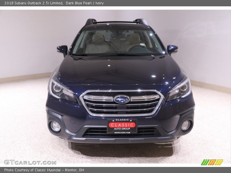 Dark Blue Pearl / Ivory 2018 Subaru Outback 2.5i Limited