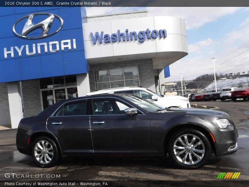 Granite Crystal Metallic / Black 2016 Chrysler 300 C AWD