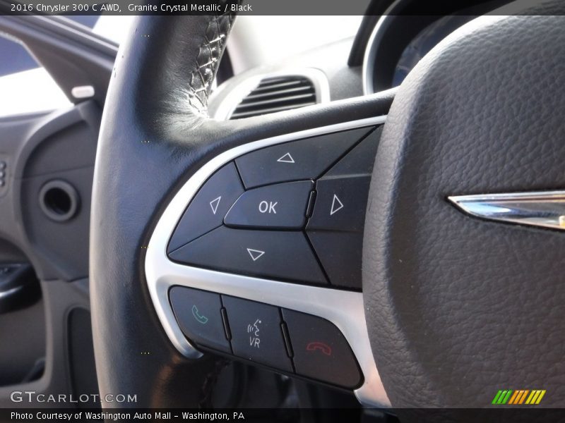 Granite Crystal Metallic / Black 2016 Chrysler 300 C AWD