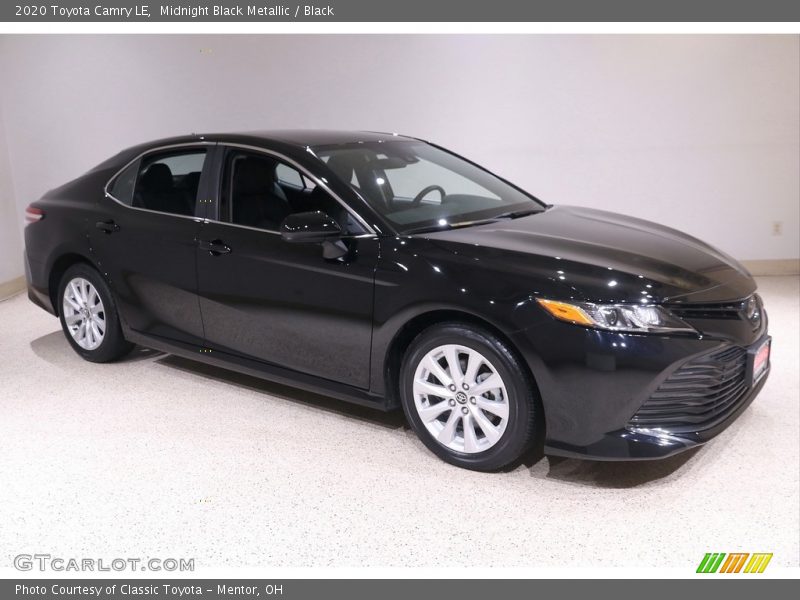 Midnight Black Metallic / Black 2020 Toyota Camry LE