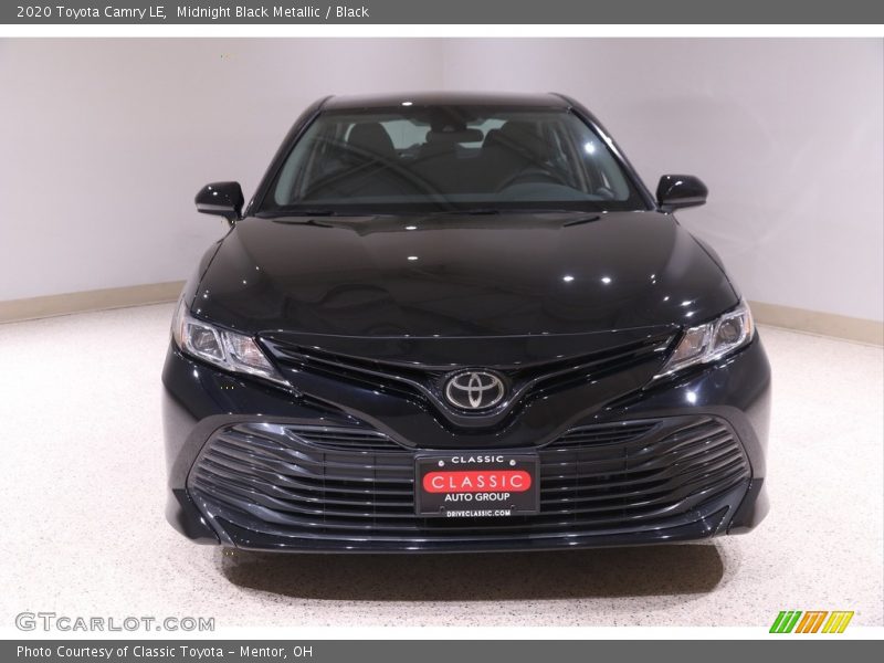 Midnight Black Metallic / Black 2020 Toyota Camry LE