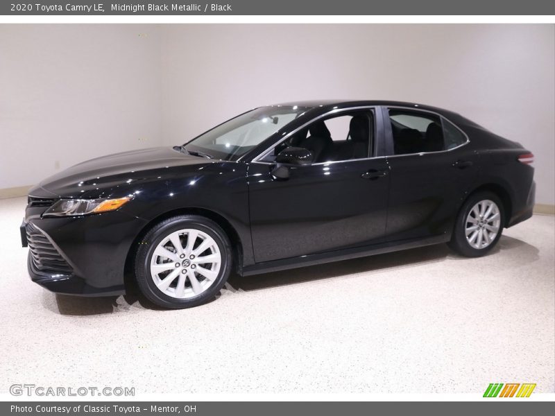 Midnight Black Metallic / Black 2020 Toyota Camry LE