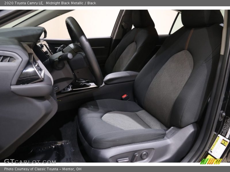 Midnight Black Metallic / Black 2020 Toyota Camry LE