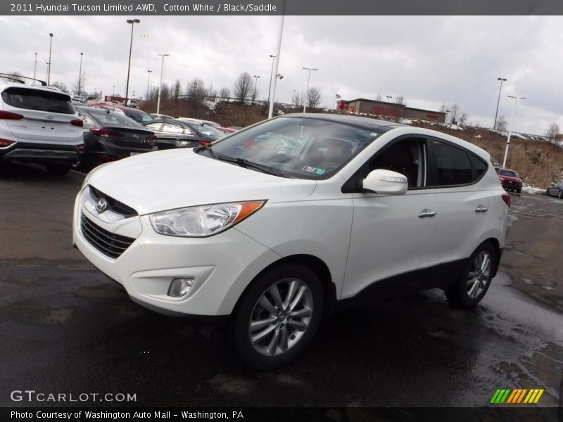 Cotton White / Black/Saddle 2011 Hyundai Tucson Limited AWD