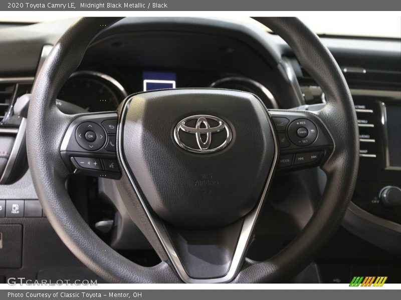 Midnight Black Metallic / Black 2020 Toyota Camry LE
