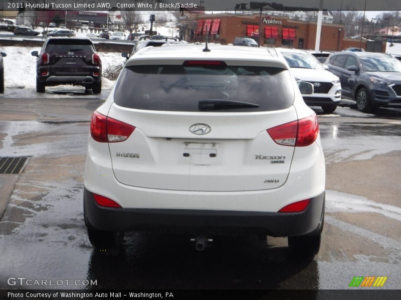 Cotton White / Black/Saddle 2011 Hyundai Tucson Limited AWD