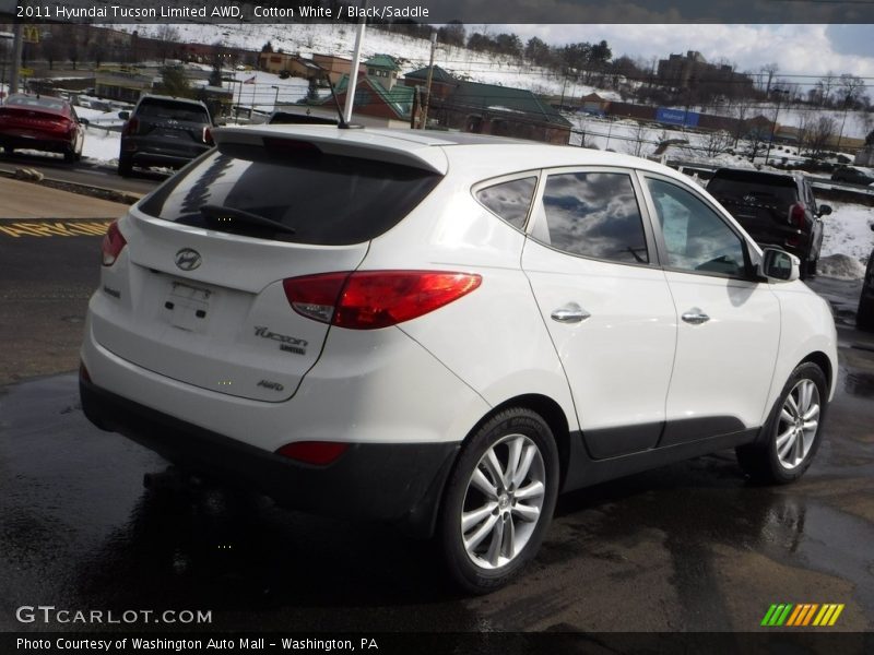 Cotton White / Black/Saddle 2011 Hyundai Tucson Limited AWD