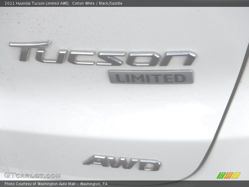 Cotton White / Black/Saddle 2011 Hyundai Tucson Limited AWD