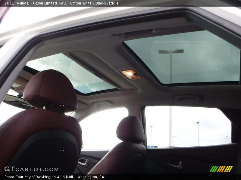 Cotton White / Black/Saddle 2011 Hyundai Tucson Limited AWD