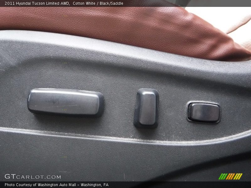 Cotton White / Black/Saddle 2011 Hyundai Tucson Limited AWD