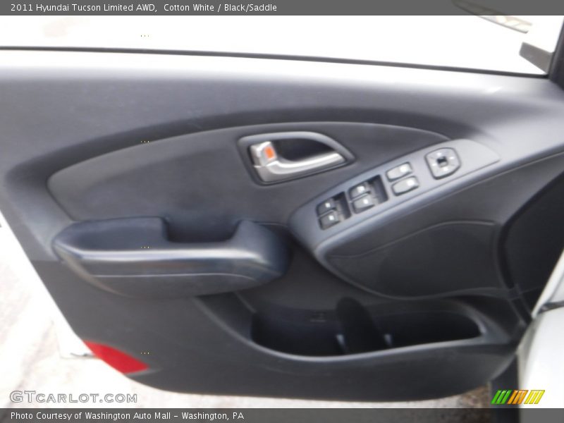 Cotton White / Black/Saddle 2011 Hyundai Tucson Limited AWD