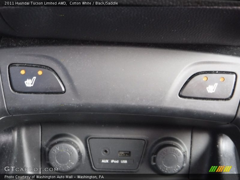 Cotton White / Black/Saddle 2011 Hyundai Tucson Limited AWD