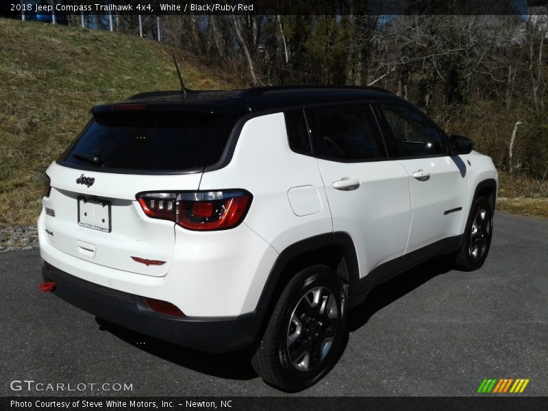 White / Black/Ruby Red 2018 Jeep Compass Trailhawk 4x4