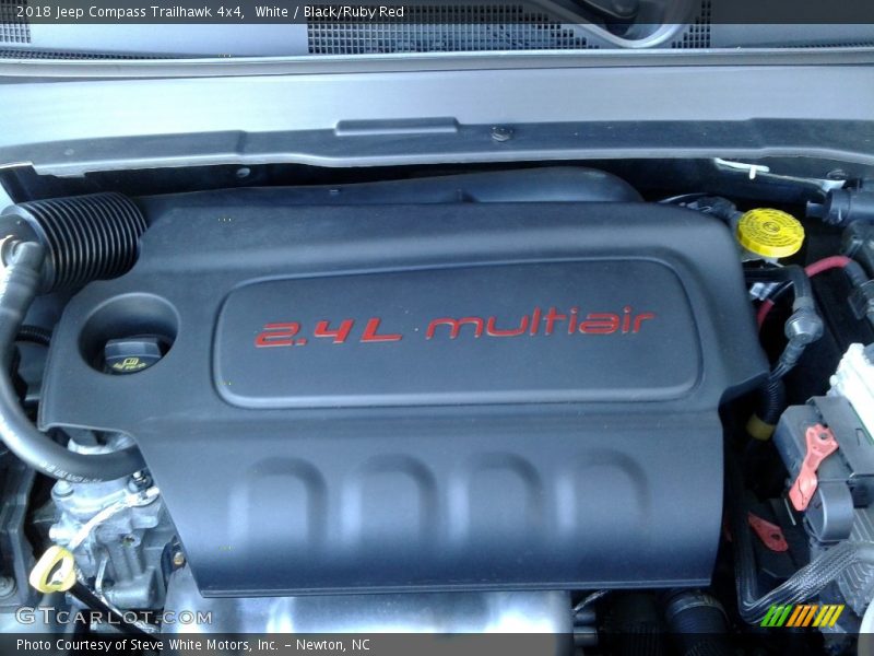 White / Black/Ruby Red 2018 Jeep Compass Trailhawk 4x4