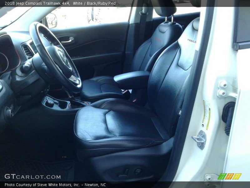 White / Black/Ruby Red 2018 Jeep Compass Trailhawk 4x4