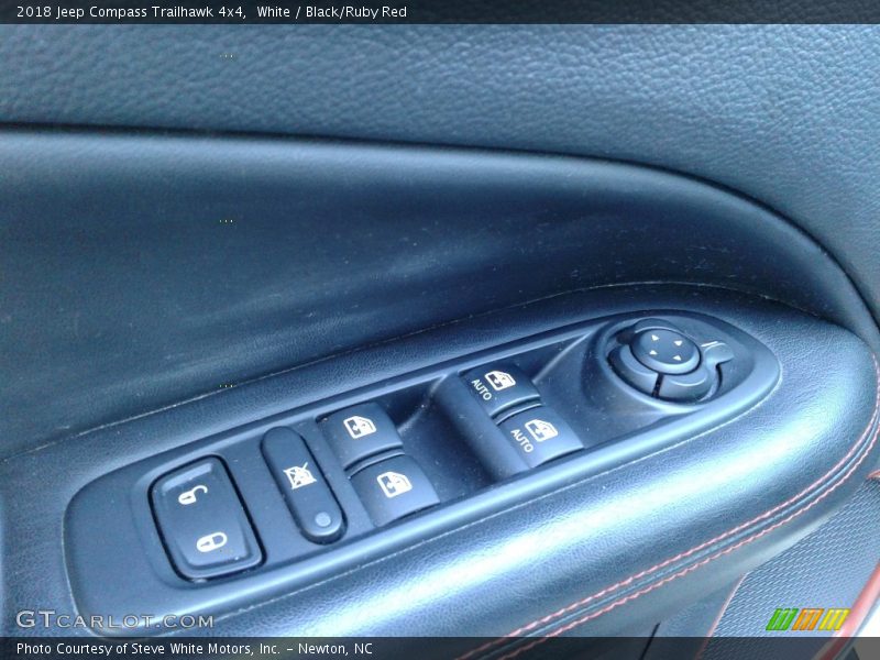 White / Black/Ruby Red 2018 Jeep Compass Trailhawk 4x4