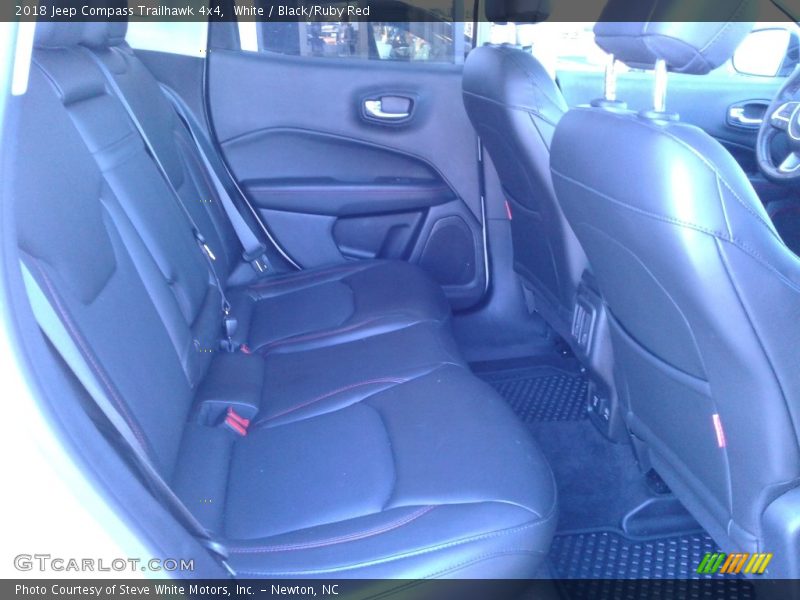 White / Black/Ruby Red 2018 Jeep Compass Trailhawk 4x4