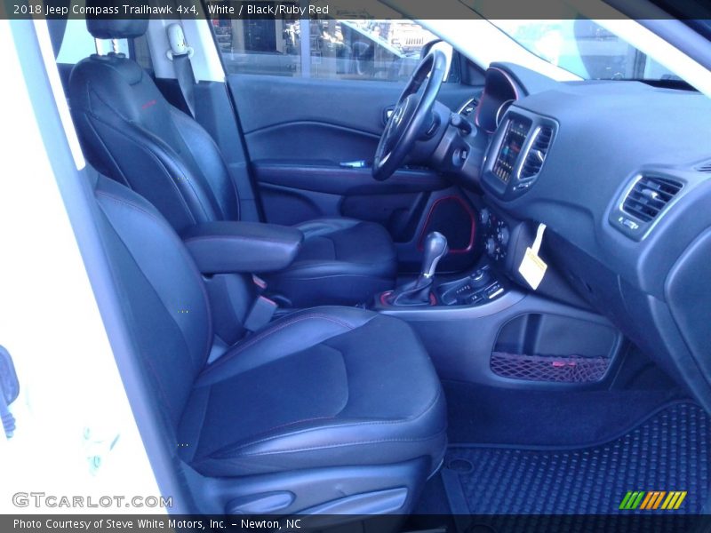 White / Black/Ruby Red 2018 Jeep Compass Trailhawk 4x4