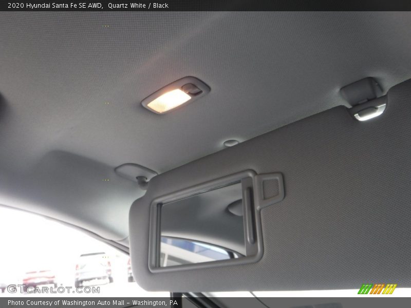 Quartz White / Black 2020 Hyundai Santa Fe SE AWD