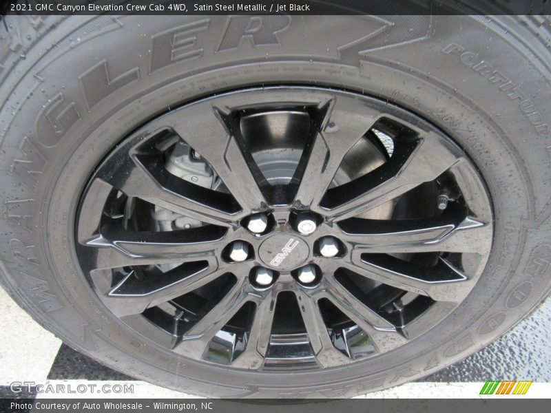 Satin Steel Metallic / Jet Black 2021 GMC Canyon Elevation Crew Cab 4WD