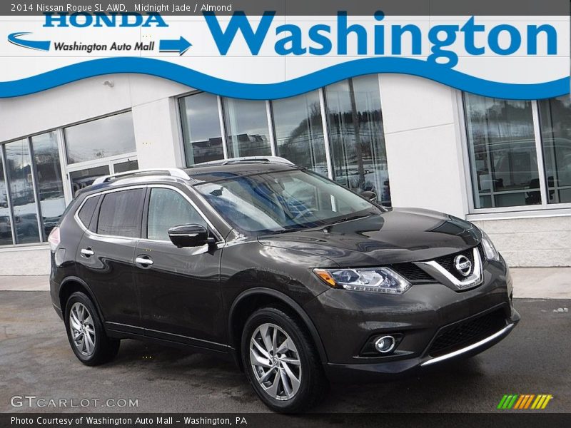 Midnight Jade / Almond 2014 Nissan Rogue SL AWD