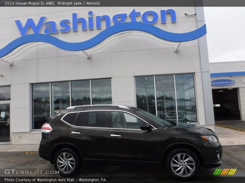 Midnight Jade / Almond 2014 Nissan Rogue SL AWD