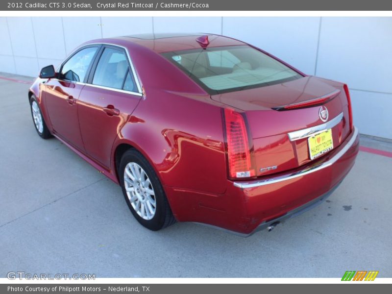 Crystal Red Tintcoat / Cashmere/Cocoa 2012 Cadillac CTS 3.0 Sedan