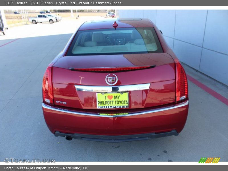 Crystal Red Tintcoat / Cashmere/Cocoa 2012 Cadillac CTS 3.0 Sedan