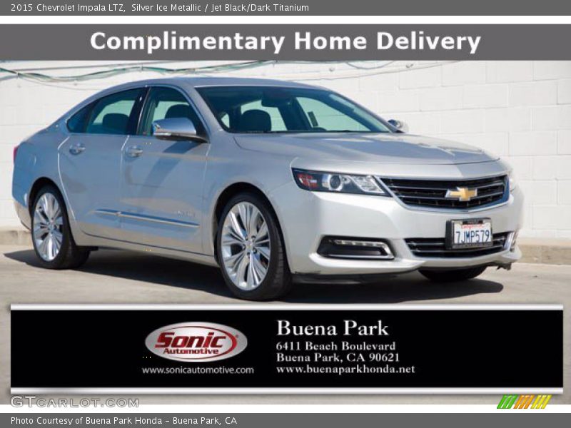 Silver Ice Metallic / Jet Black/Dark Titanium 2015 Chevrolet Impala LTZ