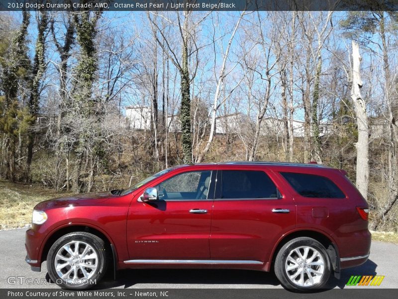 Octane Red Pearl / Light Frost Beige/Black 2019 Dodge Durango Citadel AWD