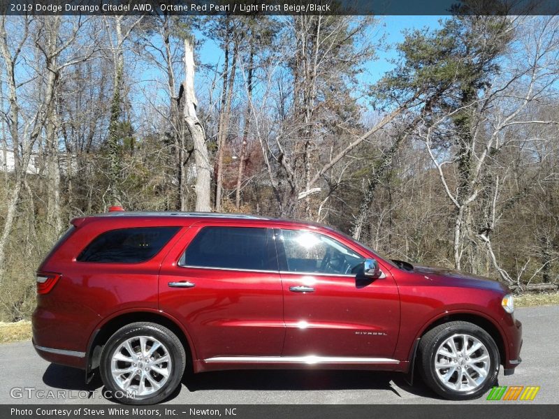 Octane Red Pearl / Light Frost Beige/Black 2019 Dodge Durango Citadel AWD