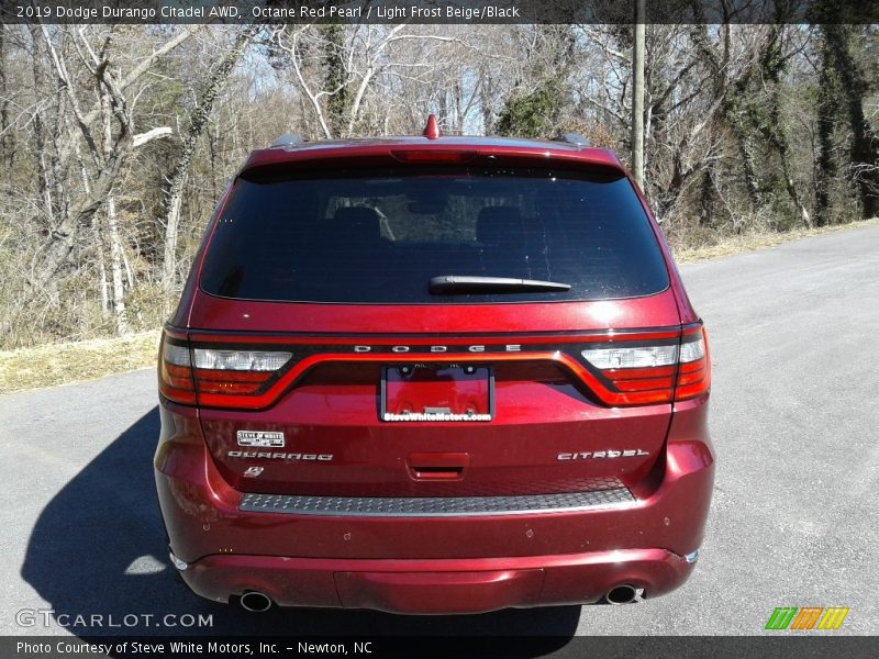 Octane Red Pearl / Light Frost Beige/Black 2019 Dodge Durango Citadel AWD