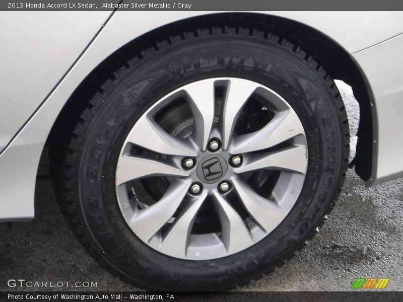 Alabaster Silver Metallic / Gray 2013 Honda Accord LX Sedan