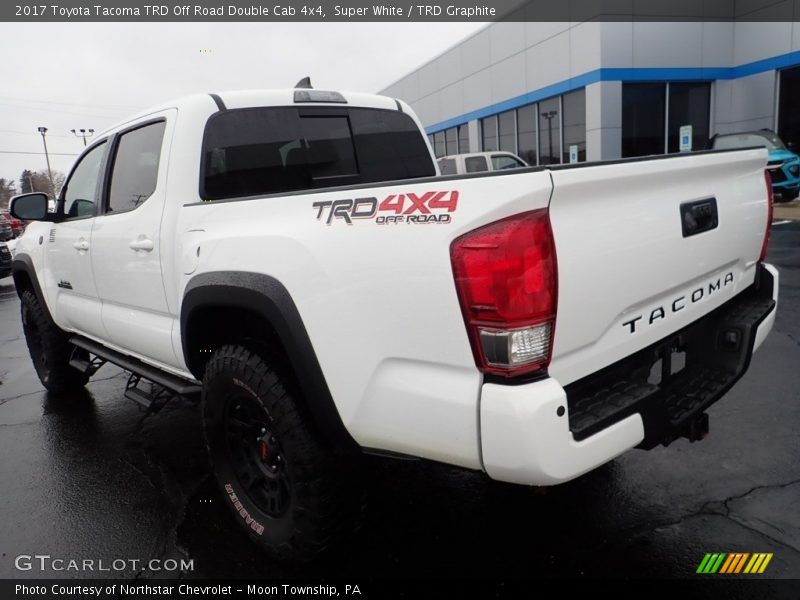 Super White / TRD Graphite 2017 Toyota Tacoma TRD Off Road Double Cab 4x4